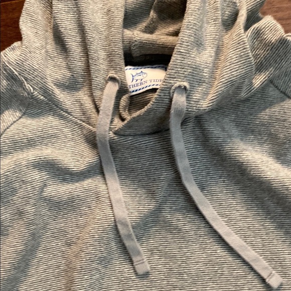 Southern Tide Gray Hooded Sweatshirt Relaxed Fit - Picture 8 of 14